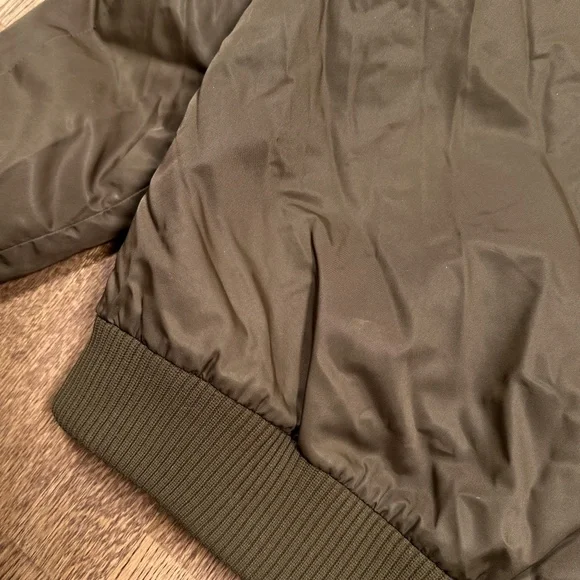 Vintage 70s Sears Work Leisure Made in Japan Aviator Nylon Jacket Mens Medium - Picture 7 of 11